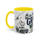 Grandpa The Legend Coffee Mug | Gift From Grandkids | Accent Color Ceramic 11oz 15oz
