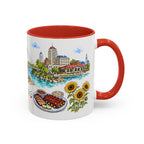 Wichita Illustrated Travel Mug | City Souvenir Accent Coffee Mug | 11oz 15oz Ceramic Cup