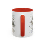 Rocky Mountain Coffee Mug | National Park Hiking Camping Gift | Accent Color Ceramic 11oz 15oz