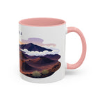 Haleakala National Park Coffee Mug | Solid Color Block Park Souvenir | 11oz 15oz Accent Mug