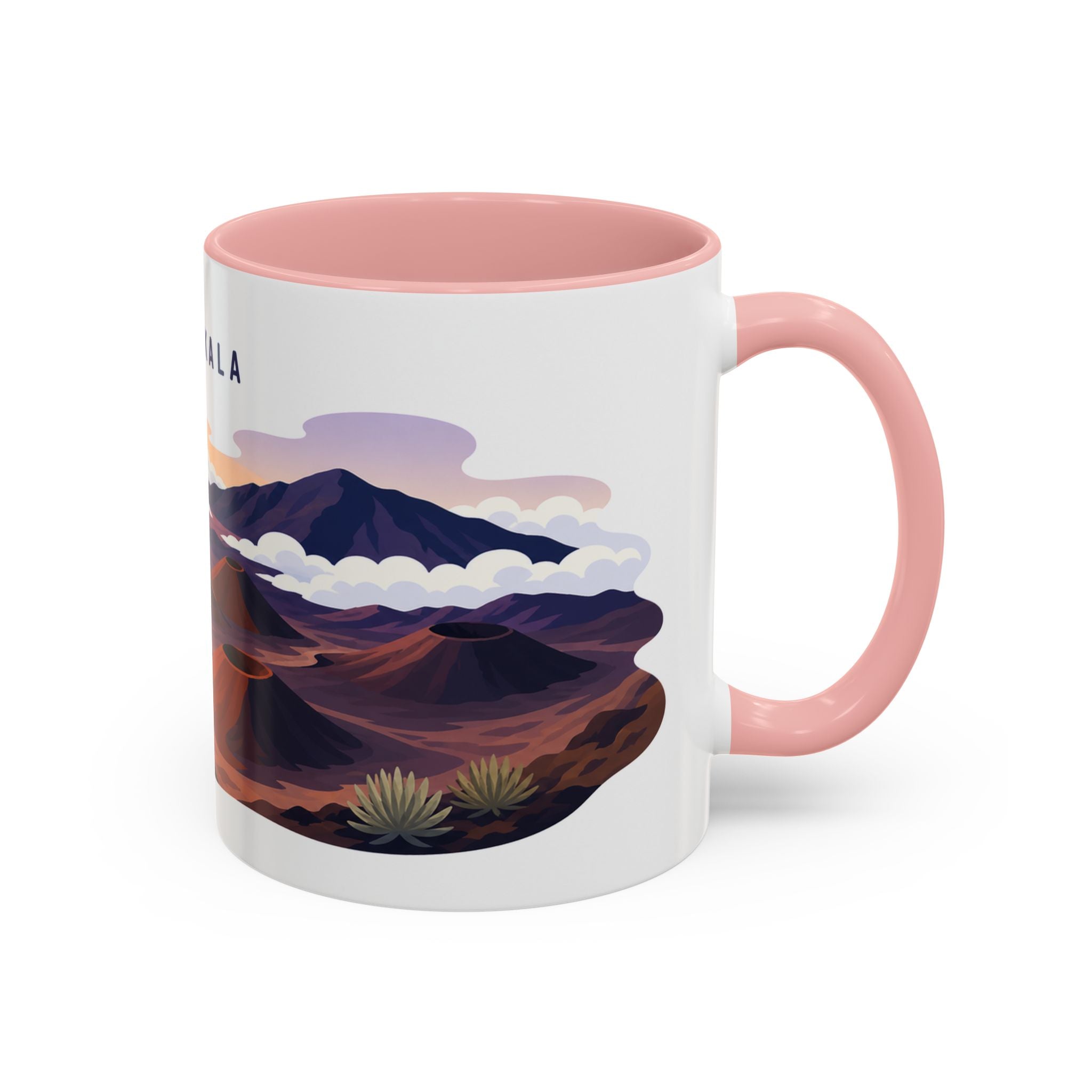 Haleakala National Park Coffee Mug | Solid Color Block Park Souvenir | 11oz 15oz Accent Mug
