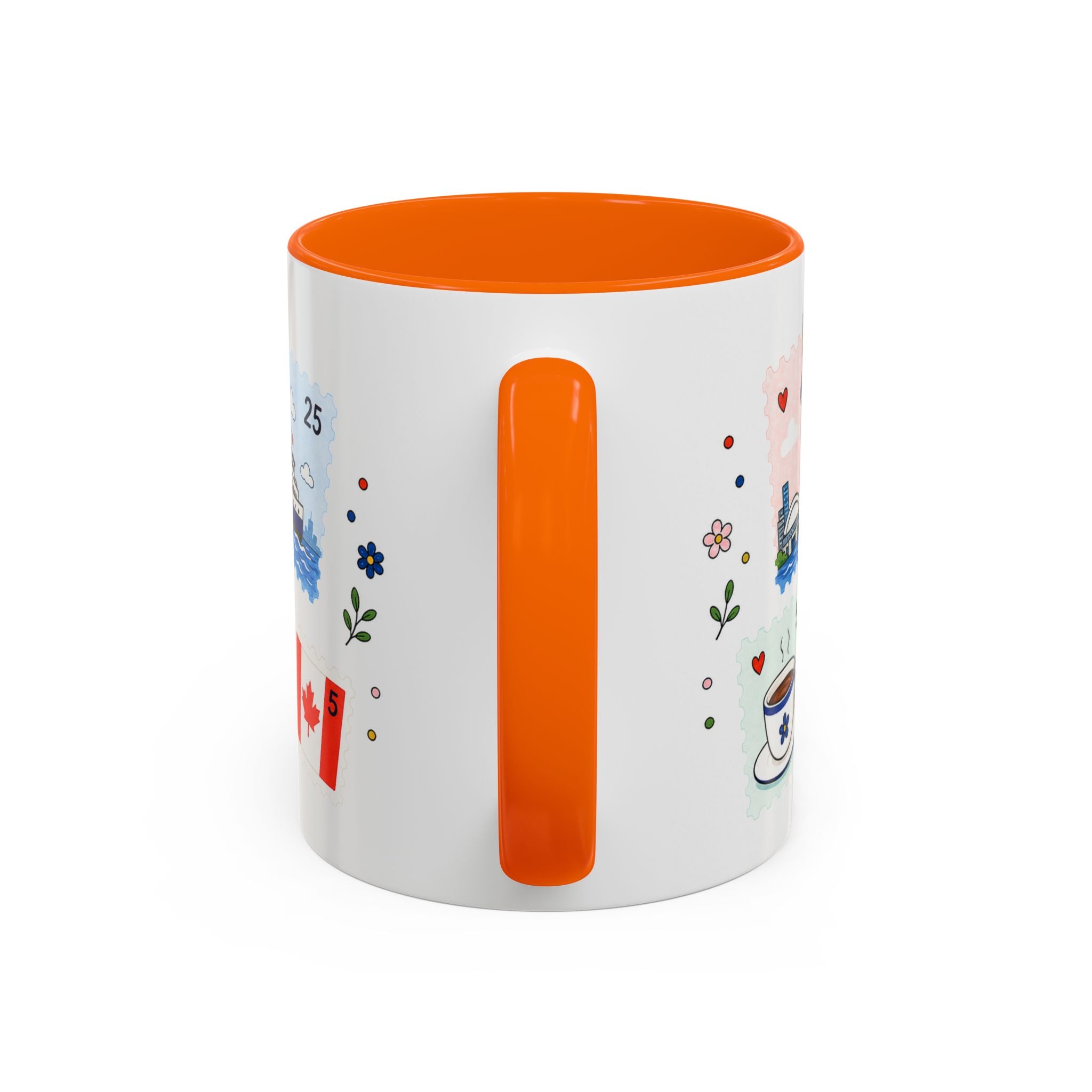Toronto Coffee Mug | Postage Stamp Collage Mug | Travel Souvenir Accent Cup 11oz 15oz