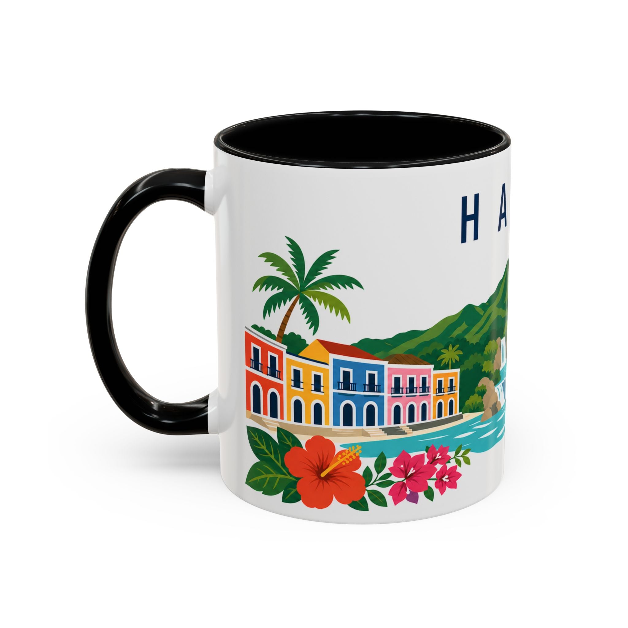 Haiti Coffee Mug | Travel Souvenir Accent Mug | Country Gift Ceramic Cup 11oz 15oz