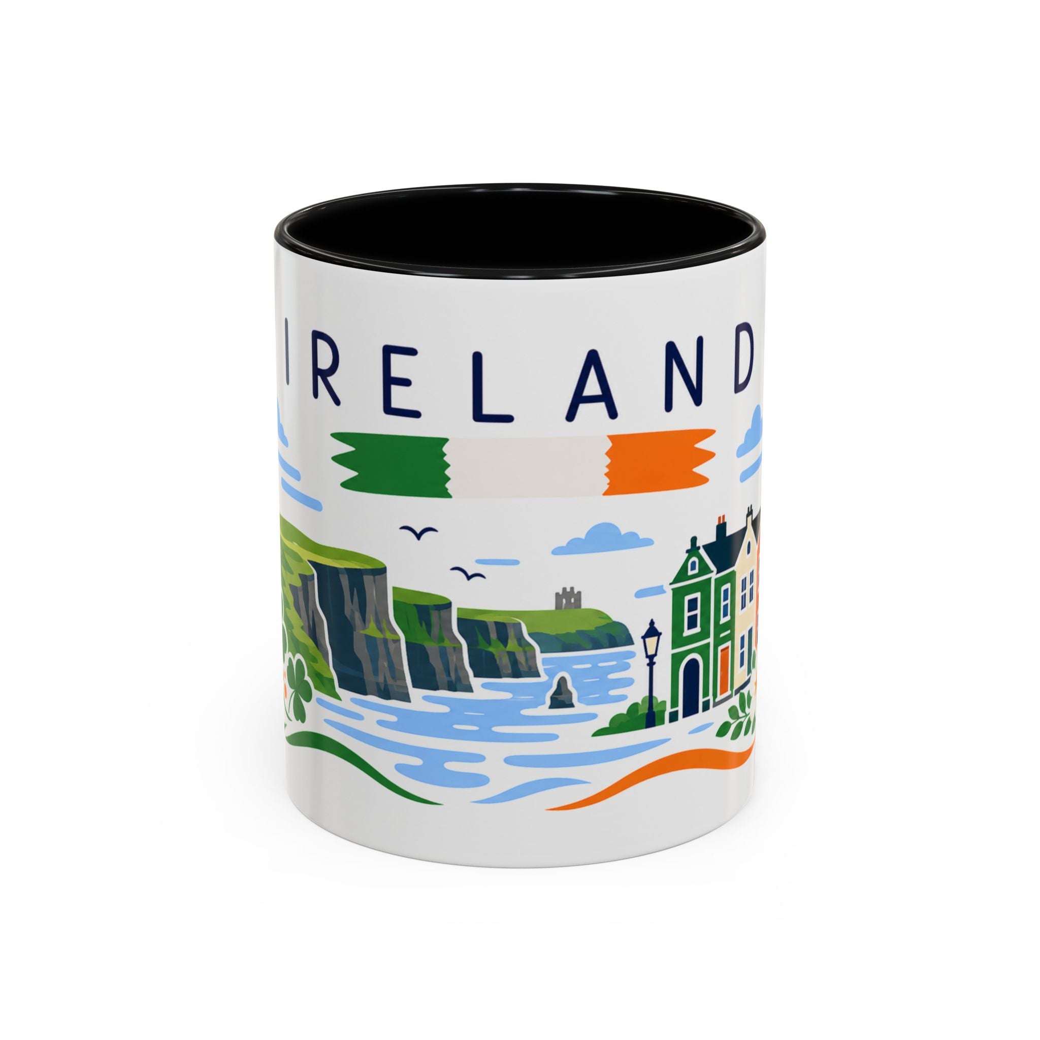 Ireland Coffee Mug | Travel Souvenir Accent Mug | Country Gift Ceramic Cup 11oz 15oz