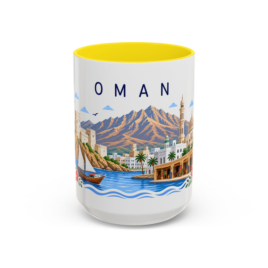 Oman Coffee Mug | Travel Souvenir Accent Mug | Place Gift Ceramic Cup 11oz 15oz