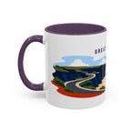 Great Ocean Road Coffee Mug | Travel Destination Souvenir Gift | Accent Color Ceramic 11oz 15oz