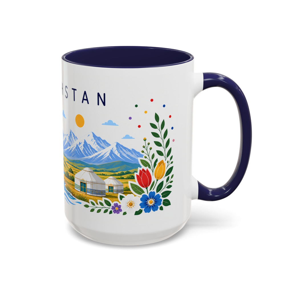 Kazakhstan Coffee Mug | Travel Souvenir Accent Mug | Place Gift Ceramic Cup 11oz 15oz