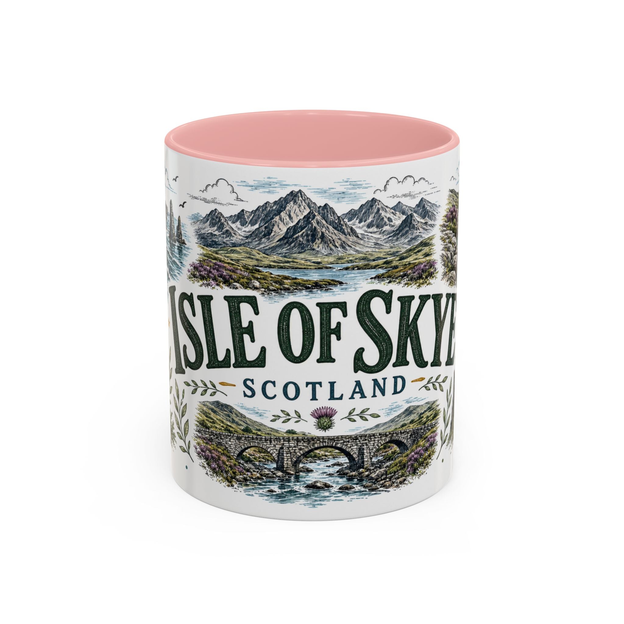 Isle of Skye Mug, Scotland Travel Souvenir, Bucket List Gift, Accent Ceramic Coffee Mug 11oz 15oz