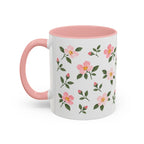 Iowa Wild Rose Mug, State Flower Floral Coffee Cup, 11oz Botanical Gift