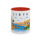 Libya Coffee Mug | Travel Souvenir Accent Mug | Place Gift Ceramic Cup 11oz 15oz