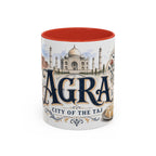 Agra Coffee Mug | India Travel Souvenir | Vintage Illustrated City Gift | 11 oz 15 oz Accent Mug