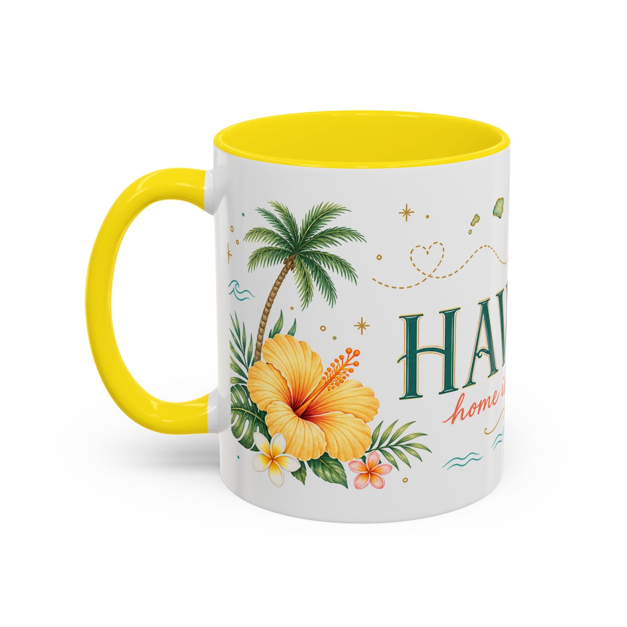 Hawaii State Map Mug | Moving Away Gift | Long Distance Friendship Coffee Cup