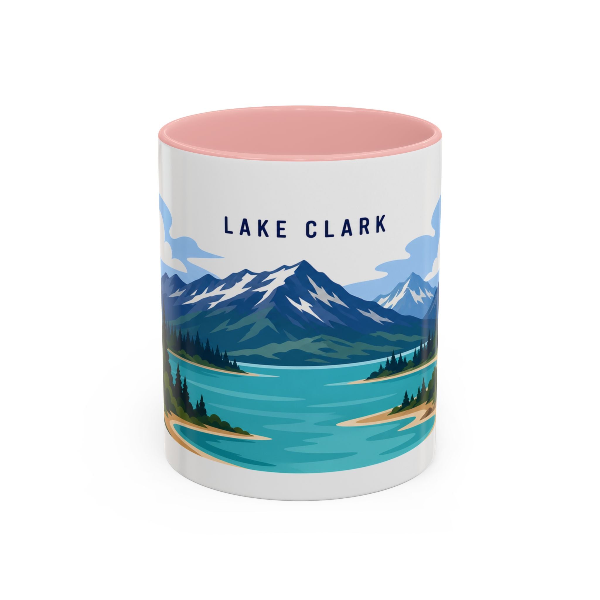 Lake Clark National Park Coffee Mug | Solid Color Block Park Souvenir | 11oz 15oz Accent Mug