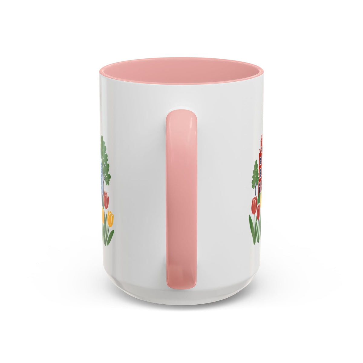 Amsterdam Coffee Mug | Netherlands Travel Souvenir | Porcelain Decal City Gift | 11oz 15oz Accent Mug