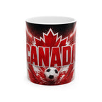 Canada Soccer Spirit Coffee Mug | Soccer Fan Gift | Ceramic 11oz 15oz Match Day Cup