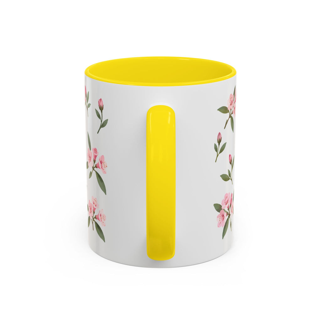 Washington Coast rhododendron Mug, State Flower Floral Coffee Cup, 11oz Botanical Gift