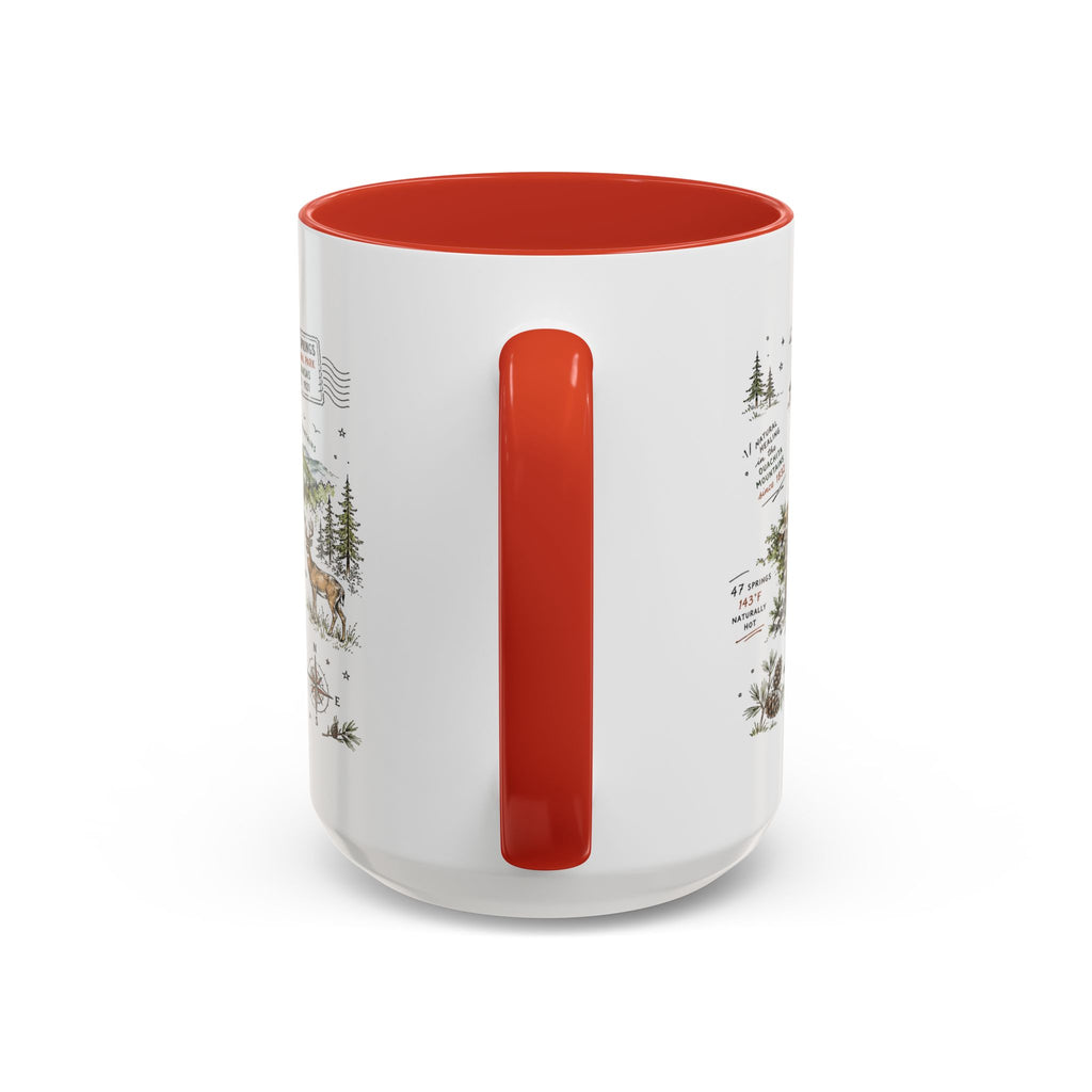 Hot Springs National Park Coffee Mug | Arkansas Thermal Spring Spa Gift | Accent Color Ceramic 11oz 15oz