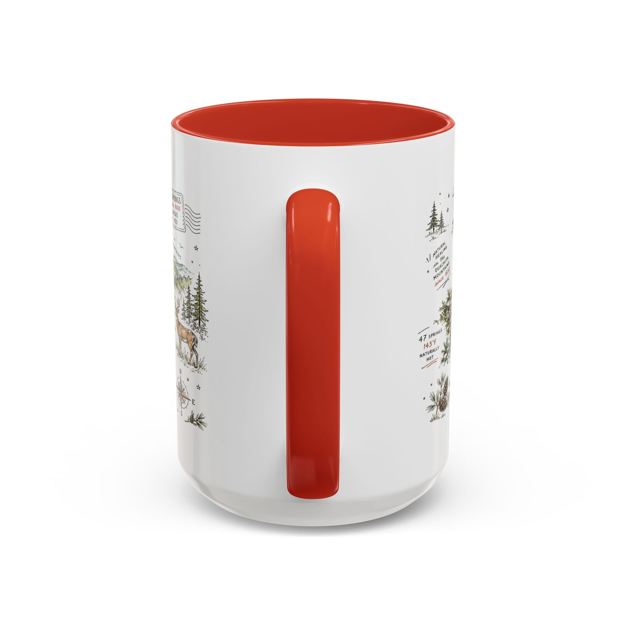 Hot Springs National Park Coffee Mug | Arkansas Thermal Spring Spa Gift | Accent Color Ceramic 11oz 15oz