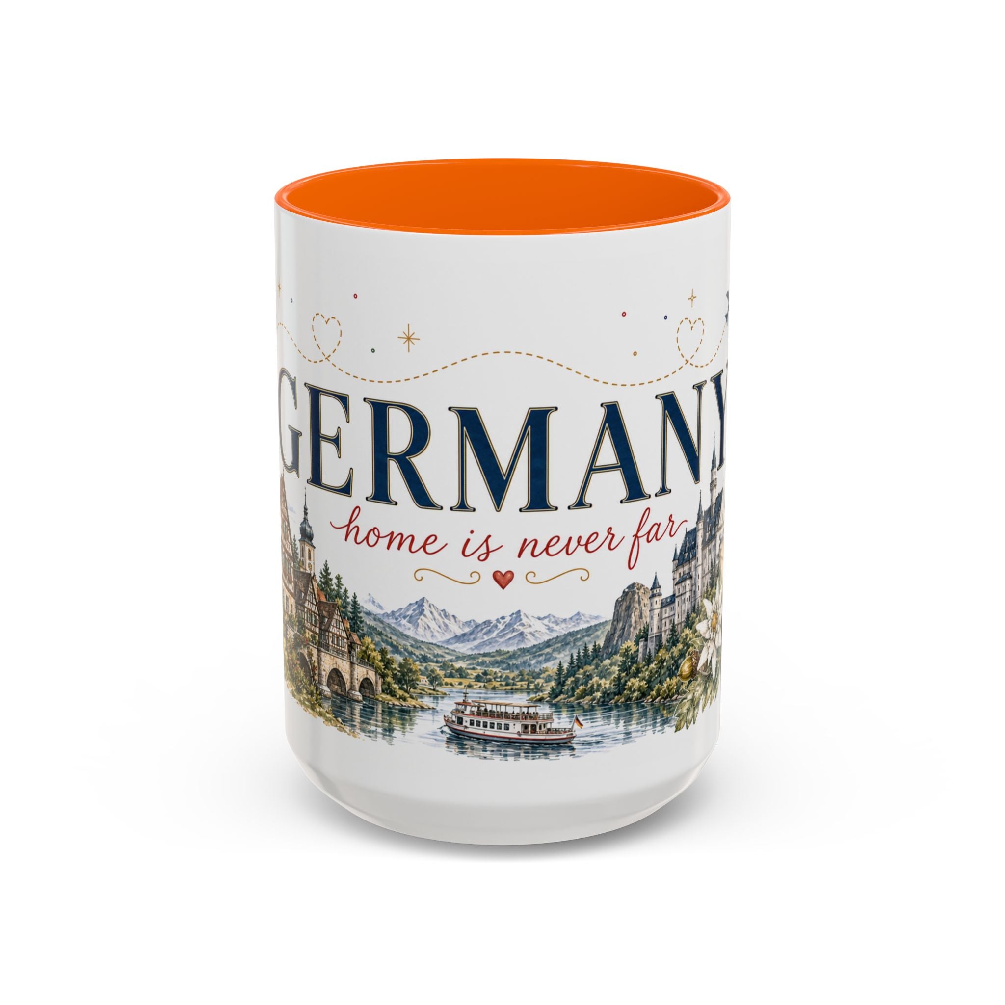Germany Home Country Mug | Moving Away Gift | Long Distance Friendship | 11 oz 15 oz Accent Mug