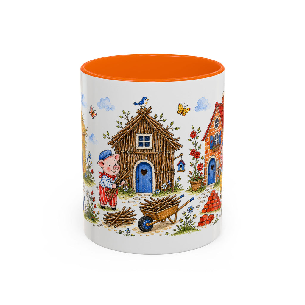 Three Little Pigs Mug | Storybook Fairy Tale Accent Coffee Mug | EveryLegend