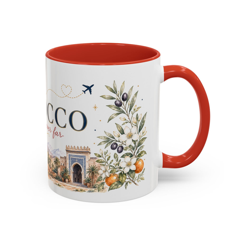 Morocco Home Country Mug | Moving Away Gift | Long Distance Friendship | 11 oz 15 oz Accent Mug