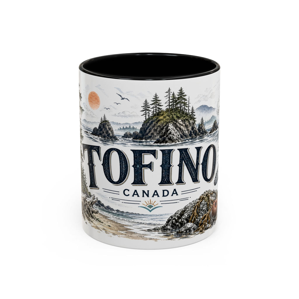 Tofino Mug, Canada Travel Souvenir, Bucket List Gift, Accent Ceramic Coffee Mug 11oz 15oz