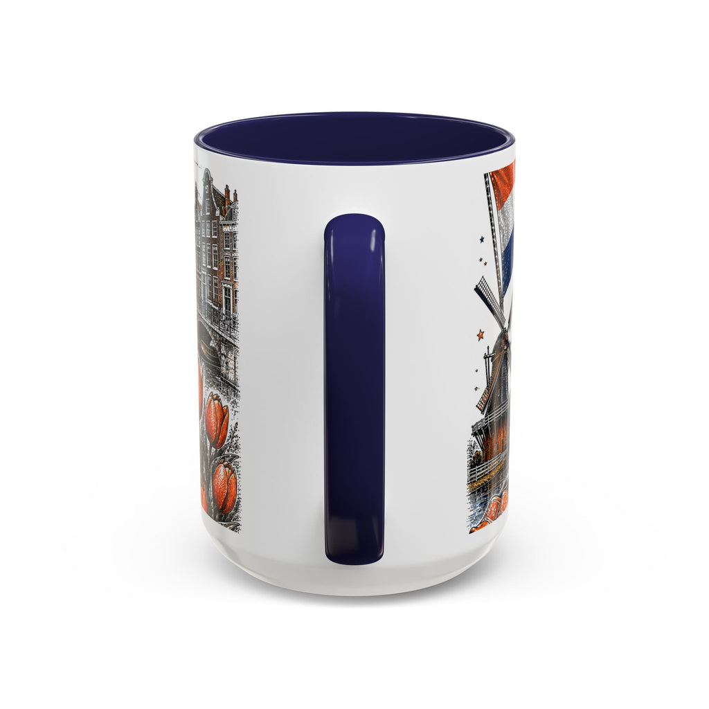 Netherlands Soccer Coffee Mug | World Cup Fan Gift | Accent Color Ceramic 11oz 15oz Match Day Cup