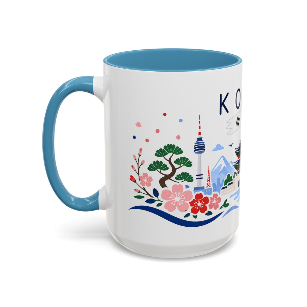 South Korea Coffee Mug | Travel Souvenir Accent Mug | Country Gift Ceramic Cup 11oz 15oz