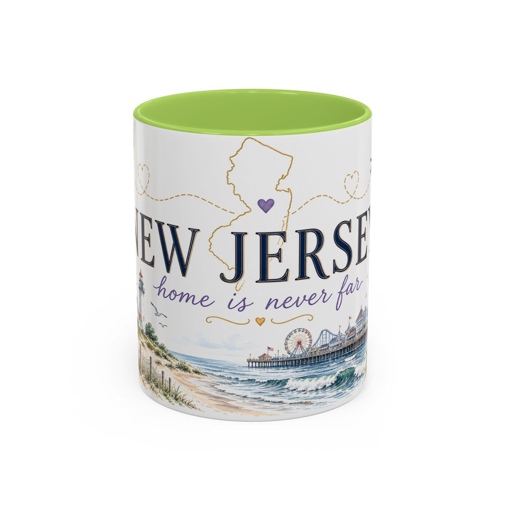 New Jersey Home State Mug | Moving Away Gift | Long Distance Friendship Coffee Cup | 11oz 15oz Accent Mug