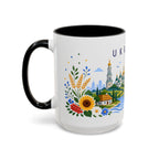 Ukraine Coffee Mug | Travel Souvenir Accent Mug | Place Gift Ceramic Cup 11oz 15oz