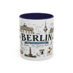 Berlin Coffee Mug | Germany Souvenir Travel Gift | Accent Color Ceramic 11oz 15oz