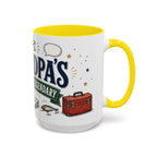 Grandpa's Jokes Are Legendary Coffee Mug | Funny Gift From Grandkids | Accent Ceramic 11oz 15oz