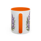 New Hampshire State Map Mug | Botanical Accents, Mountain Landscape Coffee Cup