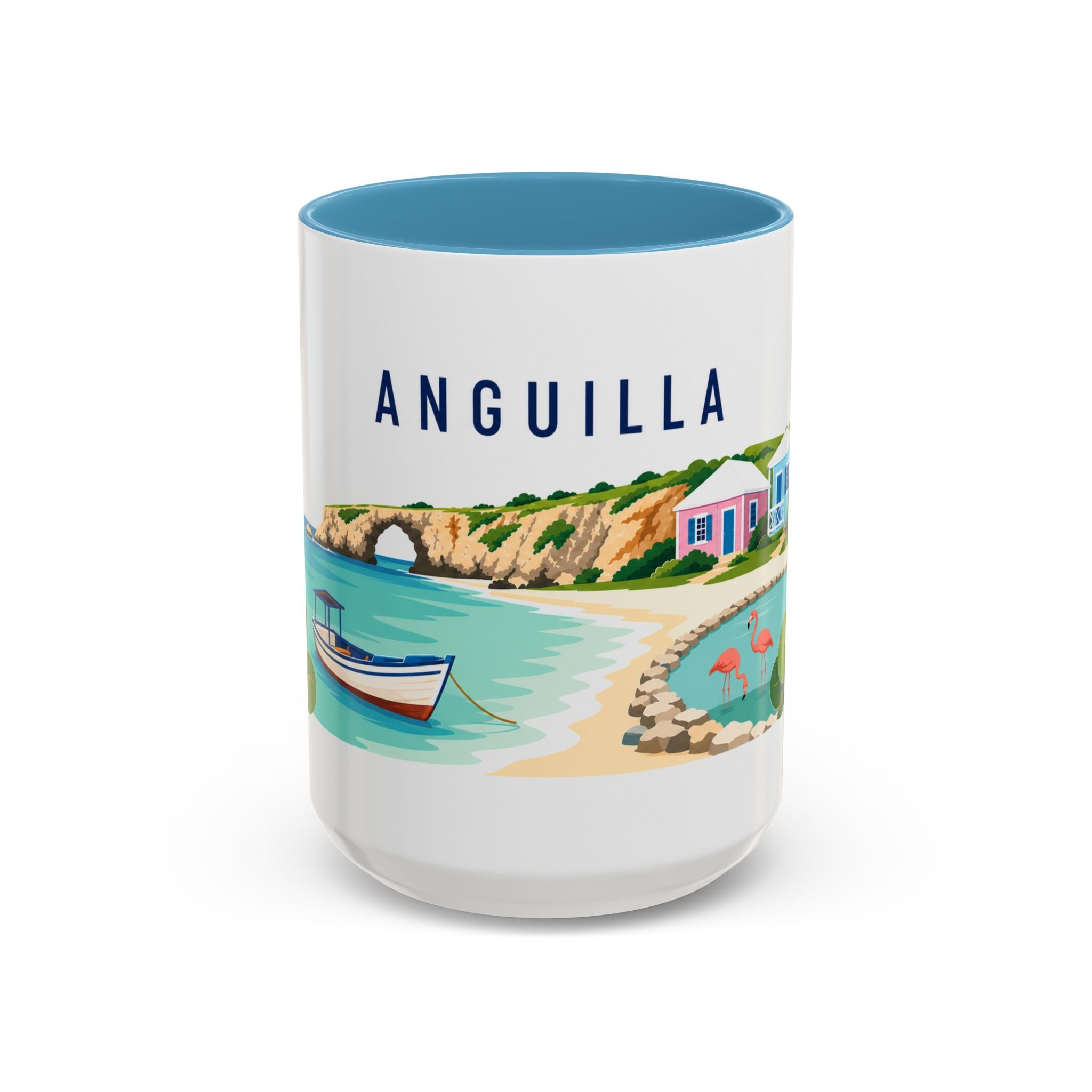 Anguilla Coffee Mug | Travel Souvenir Accent Mug | Country Gift Ceramic Cup 11oz 15oz