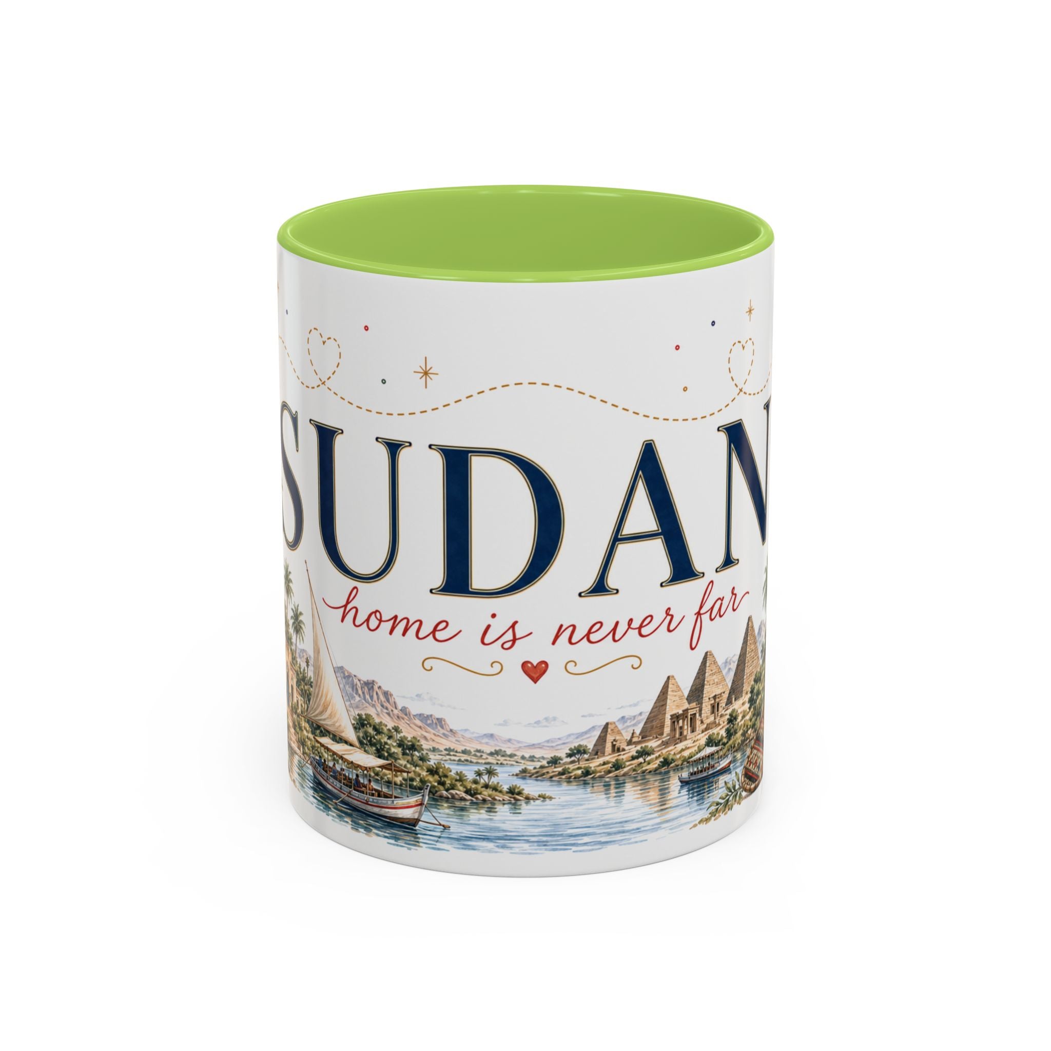 Sudan Home Country Mug | Moving Away Gift | Long Distance Friendship | 11 oz 15 oz Accent Mug