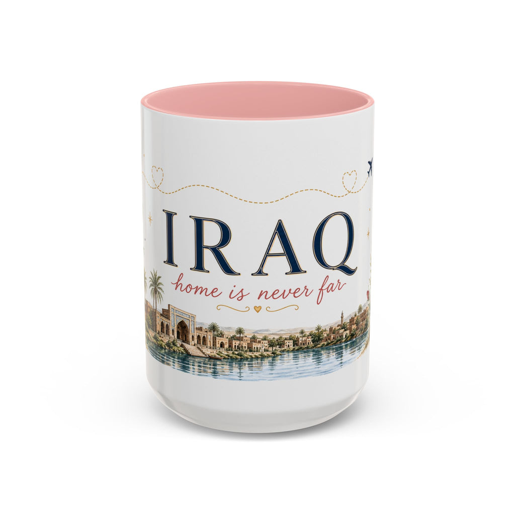 Iraq Home Country Mug | Moving Away Gift | Long Distance Friendship | 11 oz 15 oz Accent Mug