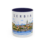 Serbia Coffee Mug | Travel Souvenir Accent Mug | Place Gift Ceramic Cup 11oz 15oz