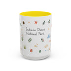 Indiana Dunes National Park Christmas Mug | Watercolor Travel Souvenir | Holiday Gift | Accent Ceramic Coffee Cup 11oz 15oz