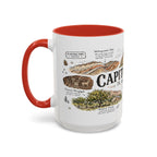 Capitol Reef National Park Coffee Mug | Utah Sandstone Canyon Hiking Gift | Accent Color Ceramic 11oz 15oz