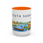 South Sudan Coffee Mug | Travel Souvenir Accent Mug | Country Gift Ceramic Cup 11oz 15oz