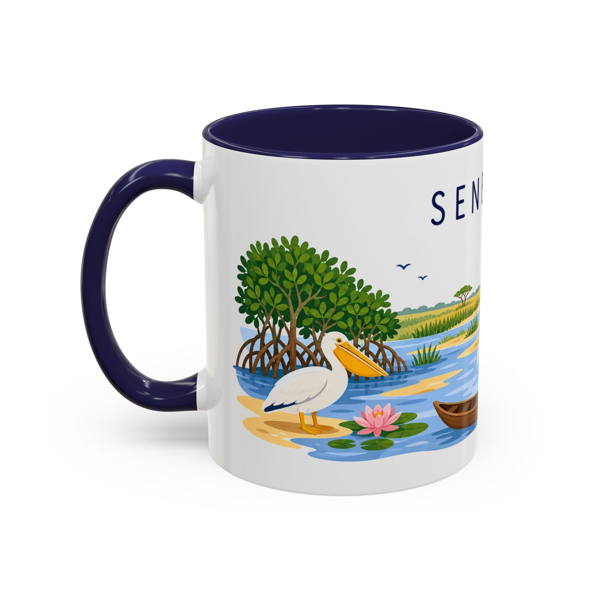 Senegal Soccer Coffee Mug | World Cup Fan Gift | Accent Color Ceramic 11oz 15oz Match Day Cup