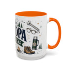 Grandpa The Legend Coffee Mug | Gift From Grandkids | Accent Color Ceramic 11oz 15oz