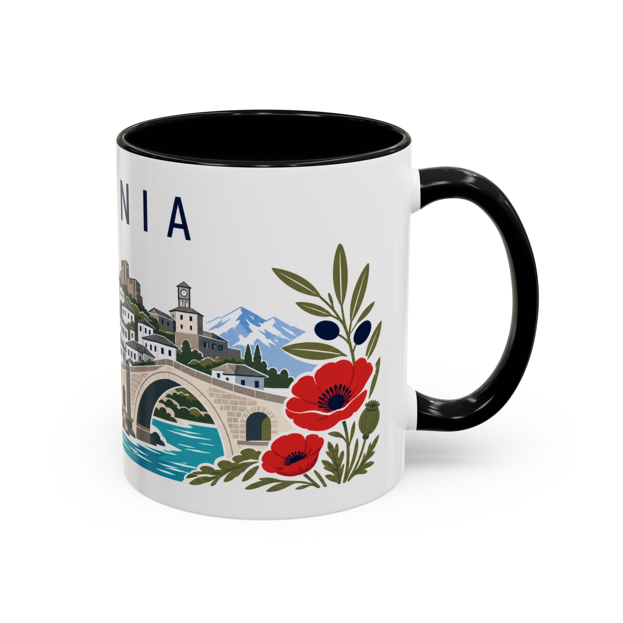 Albania Coffee Mug | Travel Souvenir Accent Mug | Country Gift Ceramic Cup 11oz 15oz
