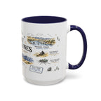 Great Sand Dunes National Park Coffee Mug | Colorado Desert Mountain Dunes Gift | Accent Color Ceramic 11oz 15oz