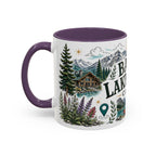 Banff Lake Louise Coffee Mug | Travel Destination Souvenir Gift | Accent Color Ceramic 11oz 15oz