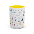 Denali National Park Christmas Mug | Watercolor Travel Souvenir | Holiday Gift | Accent Ceramic Coffee Cup 11oz 15oz