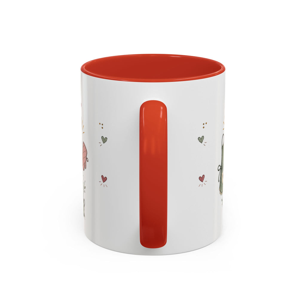 Grandma's Kitchen Hugs Coffee Mug | Gift From Grandkids | Accent Color Ceramic 11oz 15oz
