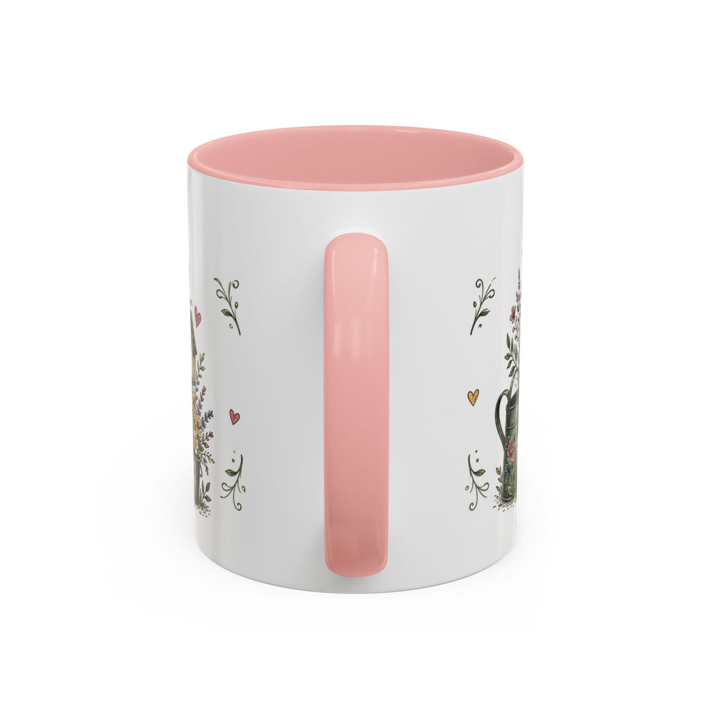 Grandma's Garden Of Love Coffee Mug | Gift From Grandkids | Accent Color Ceramic 11oz 15oz