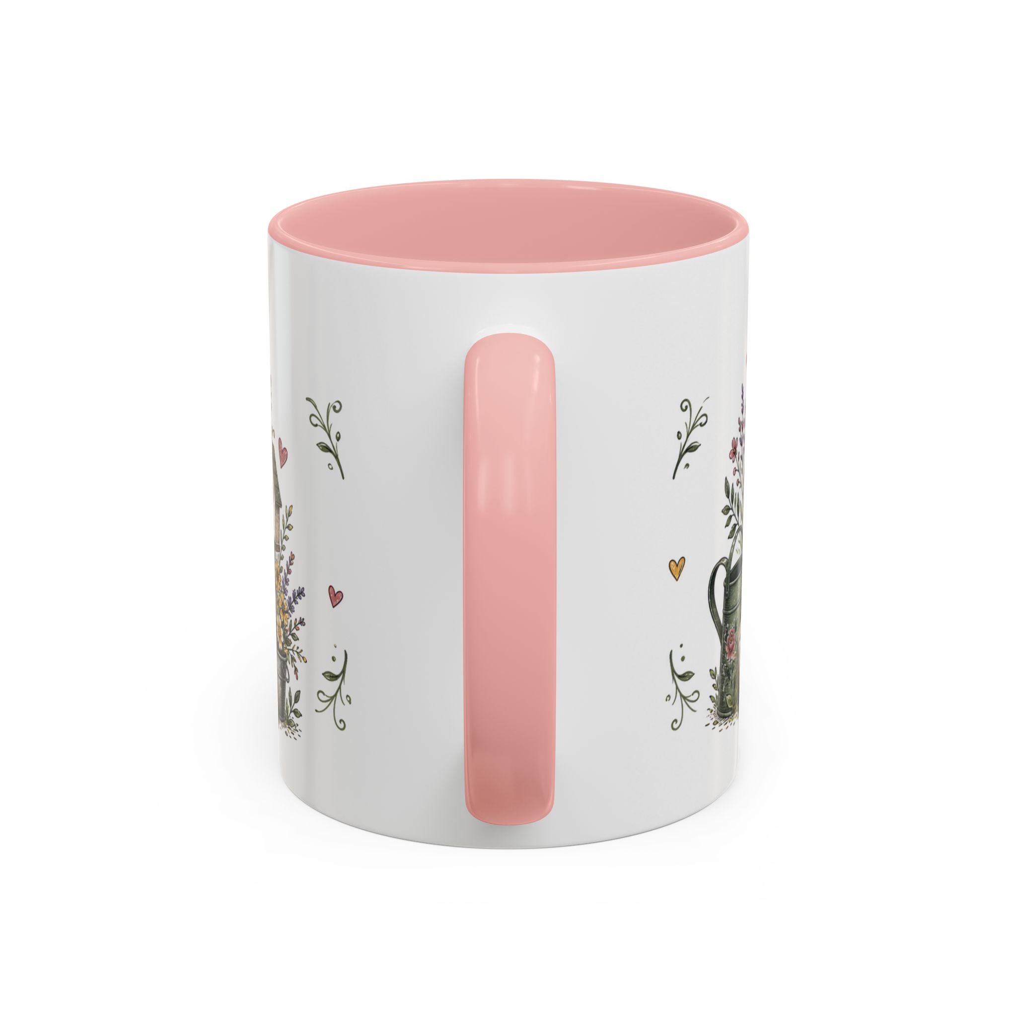 Grandma's Garden Of Love Coffee Mug | Gift From Grandkids | Accent Color Ceramic 11oz 15oz