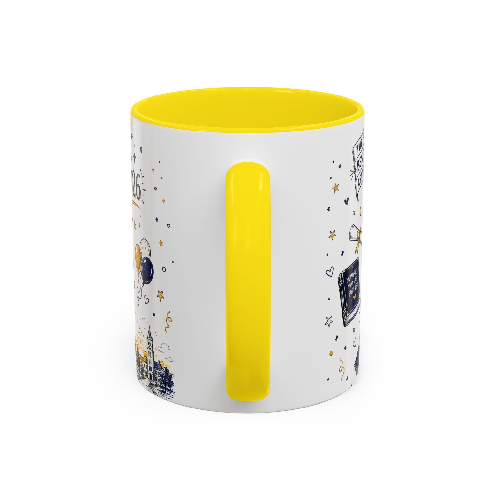 We Did It Class of 2026 Coffee Mug | Graduation Gift | Accent Color Ceramic 11oz 15oz